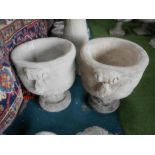 Pair of garden urns