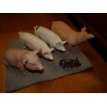 Collection of Beswick pigs