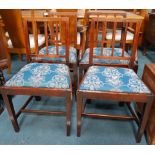 4 antique dining chairs