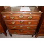 Early oak small chest