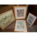 4 Prints (Van Gogh, David Morris etc)