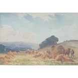 ALEXANDER CARRUTHERS GOULD, RBA 1870 - 1948, WATERCOLOUR Devonshire haymaking, bearing a Mangate