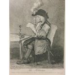 PRINT AFTER WILLIAM HOGARTH 'The Politician', framed. (33cm x 26cm)