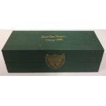 CUVÉE DOM PERIGNON,1990,A CASED BOTTLE OF VINTAGE CHAMPAGNE, held in a sealed green box