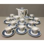 SUSIE COOPER, CIRCA 1960, A PORCELAIN COFFEE SERVICE In the Glen Mist pattern, to include a coffee