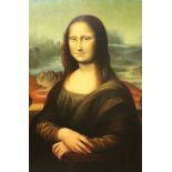 LARA K., A CONTEMPORARY OIL ON CANVAS Portrait of Mona Lisa, a realist rendition of the famous