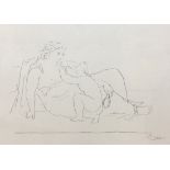 PABLO PICASSO, 1881 - 1973, A PAIR OF PORTRAIT PRINTS Interior scenes, reclining nudes, one with a