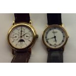 RAYMOND WEIL, TWO GENTLEMEN'S LATE 20TH CENTURY GOLD PLATED WRISTWATCHES One model number VX3F,
