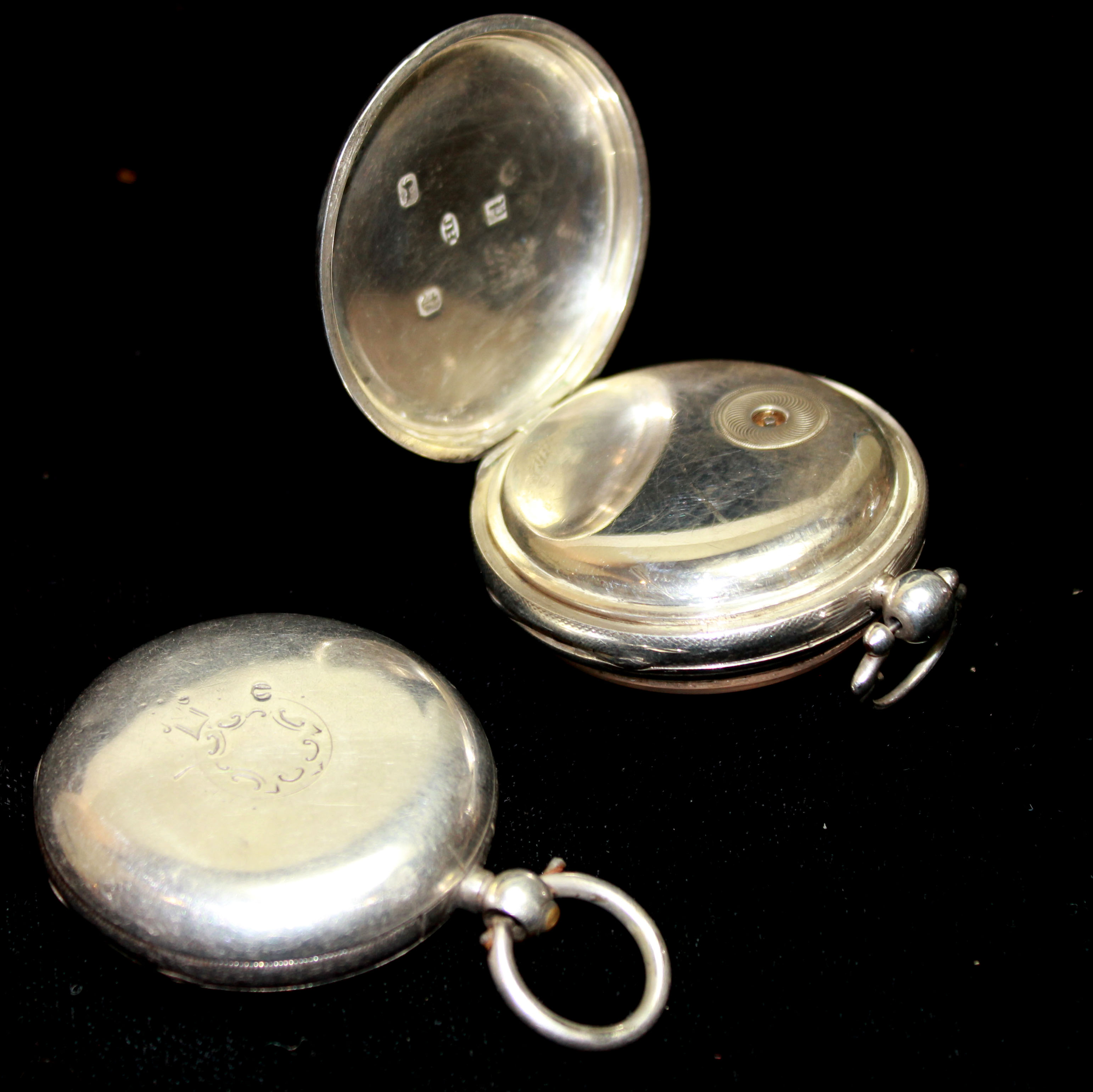 TWO VICTORIAN SILVER FUSÉE GENT'S POCKET WATCHES One marked 'Polland of Belfast', hallmarked - Image 2 of 2