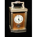 CHARLES FRODSHAM, A LIMITED EDITION (322/500) SILVER MINIATURE CARRIAGE CLOCK
