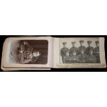 A WORLD WAR I AUTOGRAPH/PHOTO ALBUM Containing a signature of Robert Baden Powell and an original