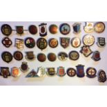 A COLLECTION OF 20TH CENTURY ENAMEL BADGES Various bowling clubs including Gloucester bowling