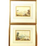 A PAIR OF 19TH CENTURY BRITISH SCHOOL WATERCOLOURS Romantic Scottish loch scenes, framed and glazed.