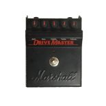 MARSHALL, A VINTAGE DRIVE MASTER GUITAR PEDAL With foot switch and bass, middle and treble frequency