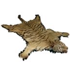 A LATE 19TH CENTURY TAXIDEMRY TIGER SKIN RUNNER The original backing present.