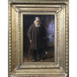 FOLLOWER OF REMBRANDT, AN 18TH/19TH CENTURY OIL ON CANVAS Portrait of an old bearded Jewish