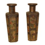 HUNTLEY & PALMER, A PAIR OF EARLY 20TH CENTURY BISCUIT TINS Modelled as a pair of Chinese vases,