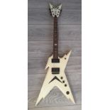 DEAN DIMEBAG, A RAZORBACK ELECTRIC GUITAR The cream finished body of stylized form with a floating