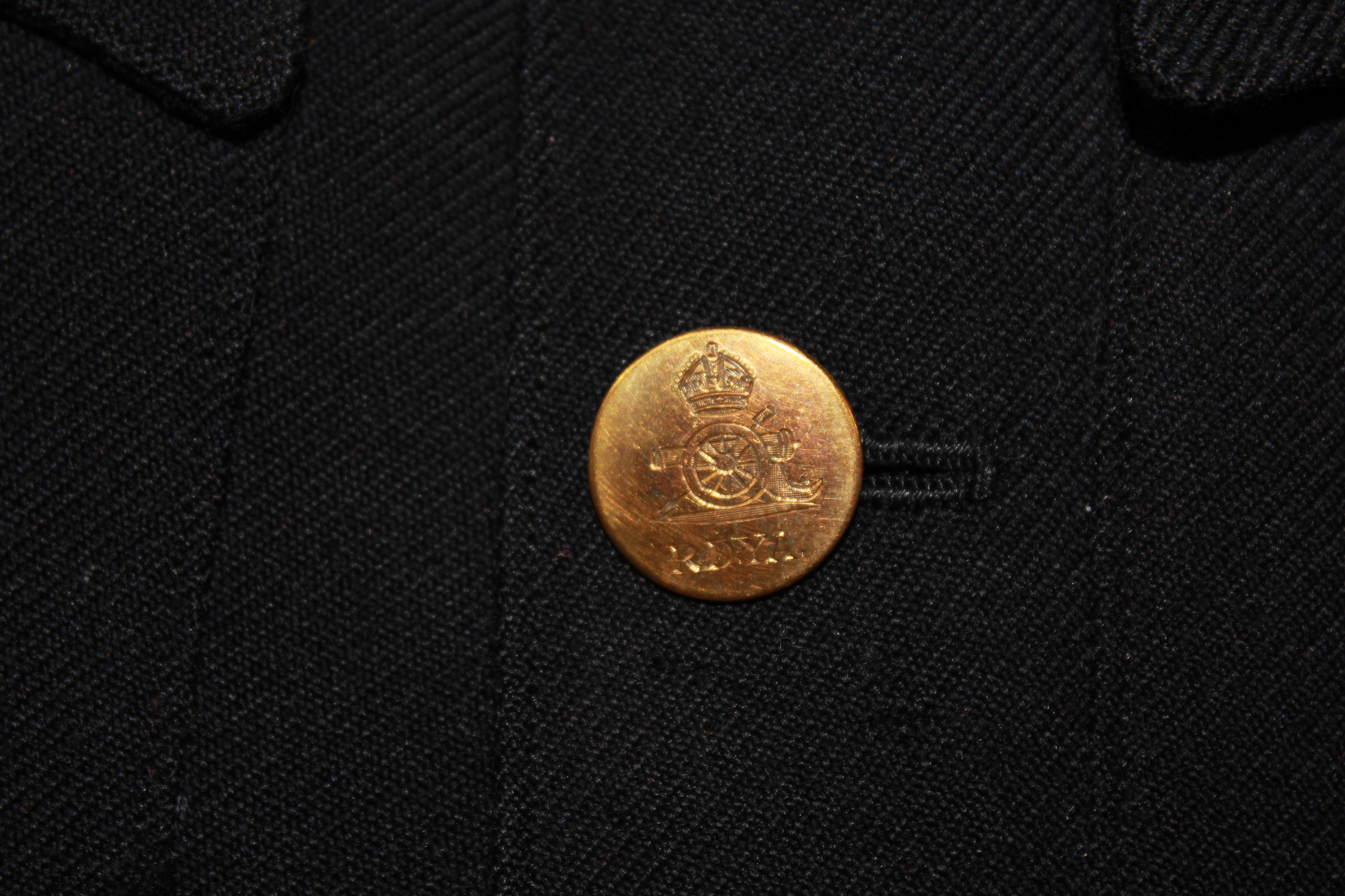 ROYAL DEVON, YEOMANRY ARTILLERY, TUNIC AND TROUSERS All buttons present and marked 'R.D.Y.A.', - Image 7 of 8