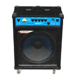 AN ASHDOWN 'ELECTRIC BLUE 180' BASS AMPLIFIER With Input Level monitor dial and D.I feature, the