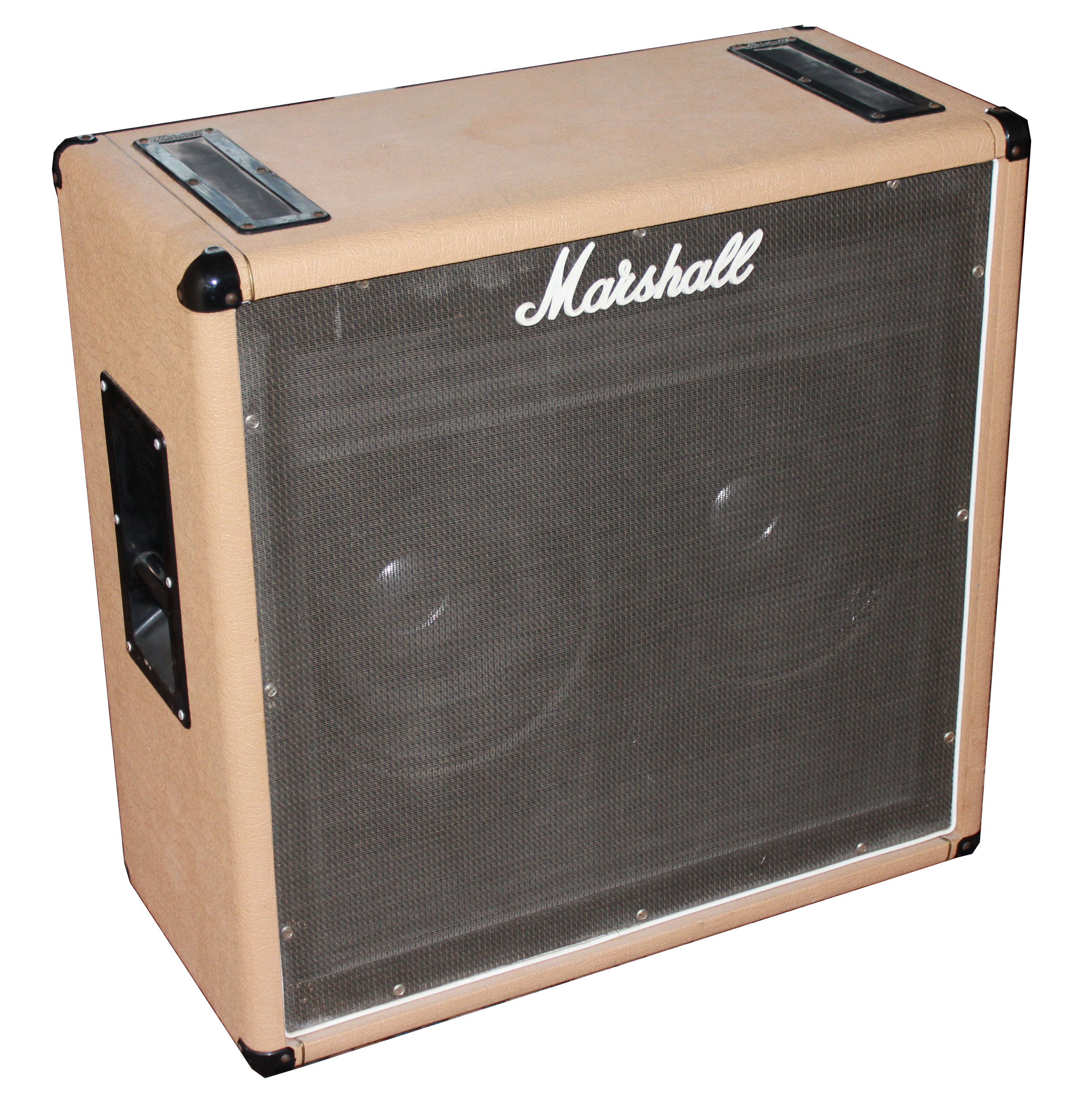 MARSHALL, A VERY RARE BEIGE 50 WATT JMP HEAD Along with two beige 2x12 speaker cabs. - Image 7 of 10