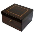 DUNHILL, A 20TH CENTURY RECTANGULAR HUMIDOR With satinwood inlay, containing ten Hoya De Monerrey,