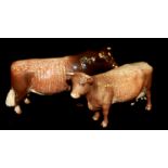 A RARE BESWICK PORCELAIN DAIRY SHORTHORN BULL, 'CH GWERSYLT LORD OXFORD 74TH' Finished in a white