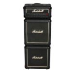 A MARSHALL MICRO BASS 3505 BASS AMP The 30 watt head complete with two Marshall speaker cabinets.