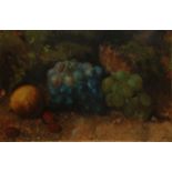 B.A. FROGGET, A LATE 19TH CENTURY OIL ON CANVAS Still life, fruits surrounded by foliage, signed '