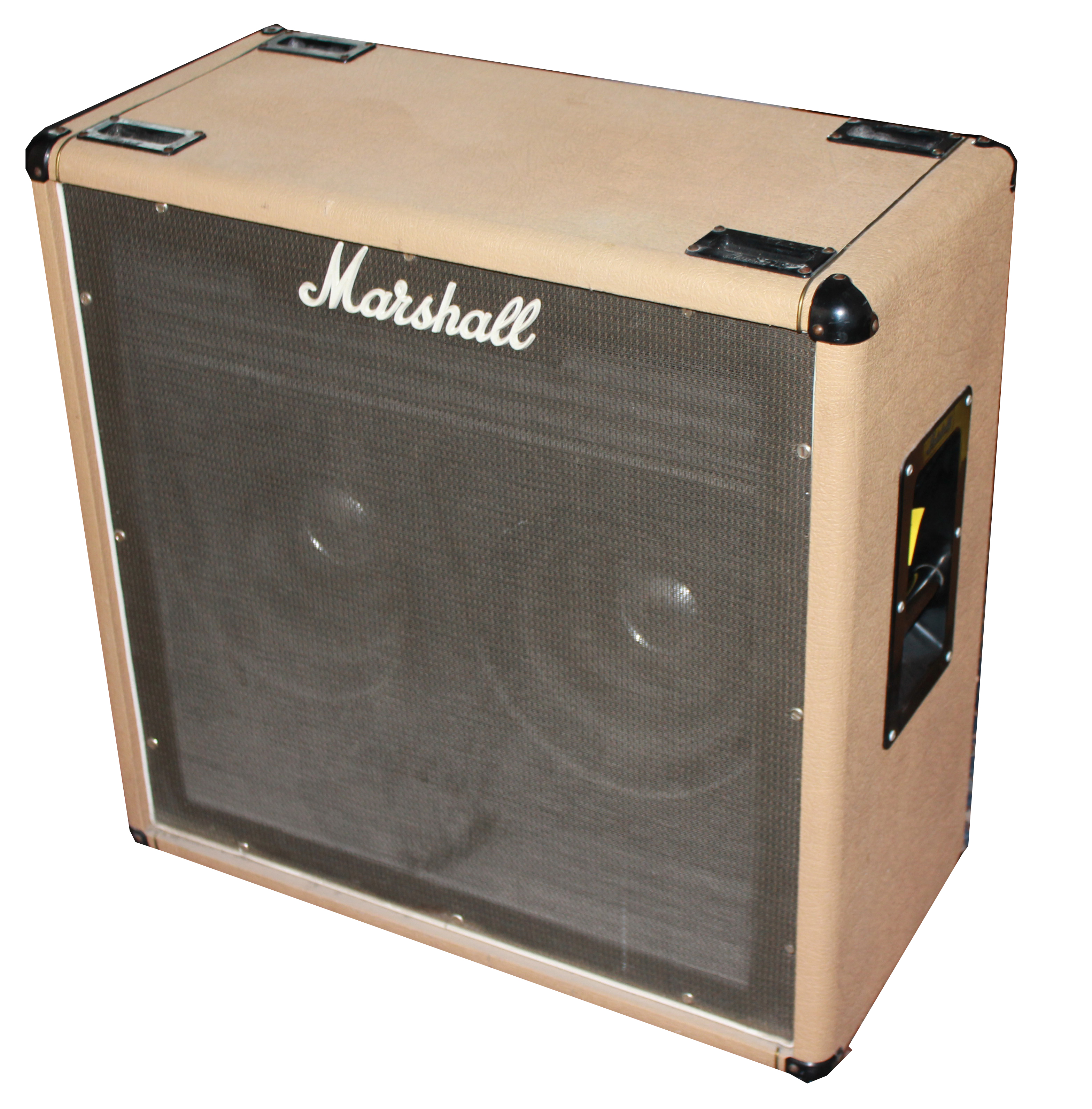 MARSHALL, A VERY RARE BEIGE 50 WATT JMP HEAD Along with two beige 2x12 speaker cabs. - Image 4 of 10