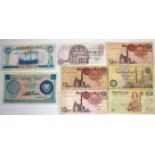 A COLLECTION OF VINTAGE FOREIGN BANKNOTES Including Peru, Brazil, Egypt, Cyprus, German 1000