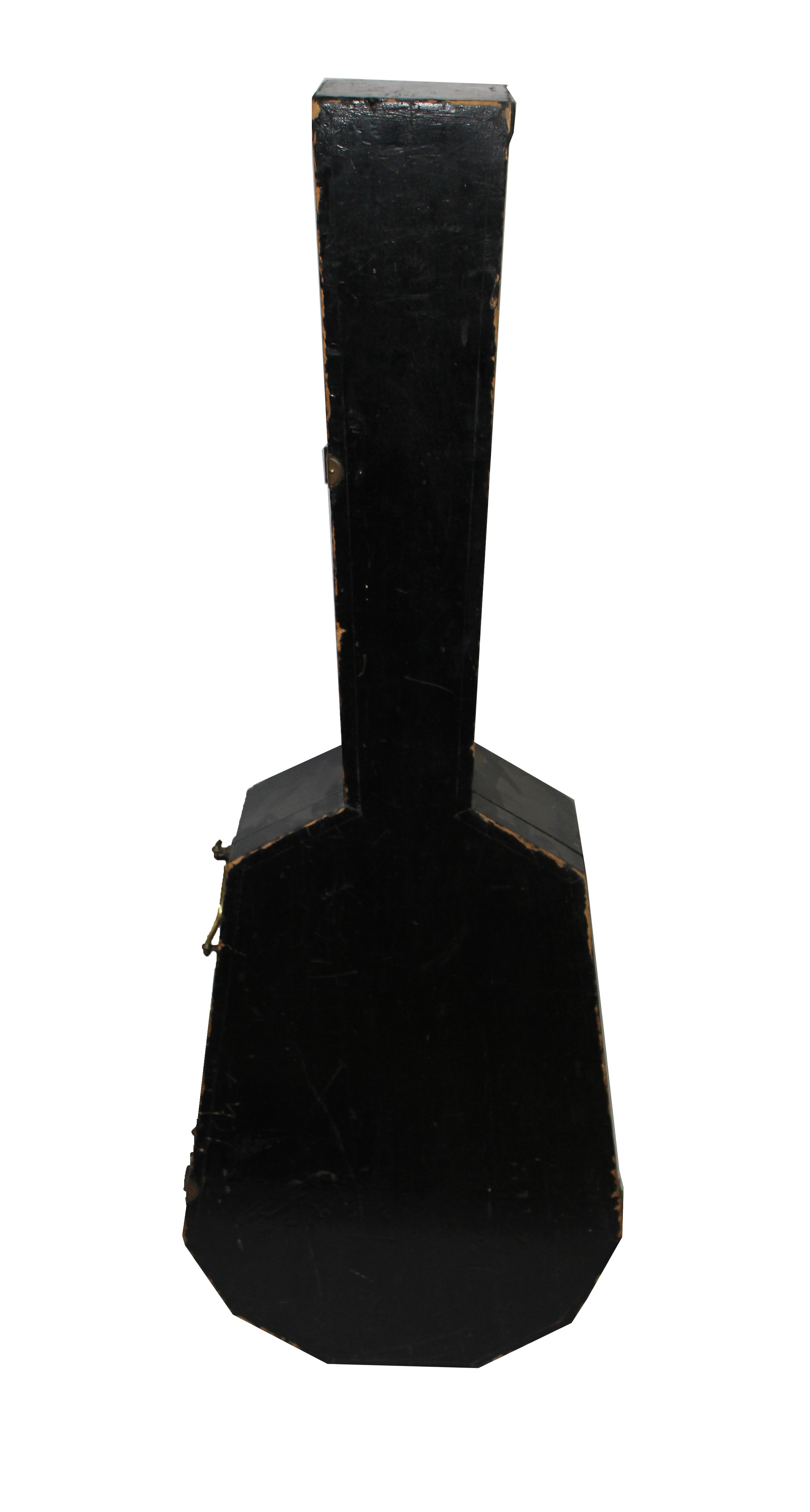 A 19TH CENTURY FRENCH PARLOUR GUITAR Complete with original wooden coffin case. - Image 2 of 11