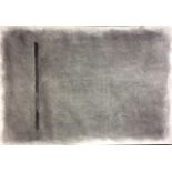 A 20TH CENTURY SPANISH IMPRESSIONIST CHARCOAL DRAWING A single dark line, indistinctly signed