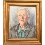 WINIFRED EVELYN WILD, F.L., 1919 - 1940, OIL ON BOARD Portrait of Isabel Brown, bearing Royal