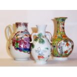 A COLLECTION OF THREE 18TH CENTURY AND LATER CHINESE MINIATURE PORCELAIN ITEMS To include a