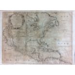 A LATE 17TH/EARLY 18TH CENTURY FRENCH MAP OF THE AMERICAS, DATED 1689 Titled 'L'Amerique