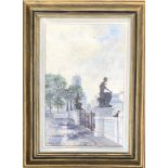 MARY STUART GIBSON, F.L., 1928 - 1940, OIL ON CANVAS Classical promenade, signed and gilt framed. (