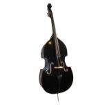 CARLO GIORDANO, AN SB-120BB DOUBLE BASS The black lacquered body with 'F' holes. (h excluding