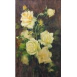 GUISEPPE ALBERTO 'COCO', 1879 - 1963, AN OIL ON CANVAS LAID TO BOARD Still life, roses, signed to