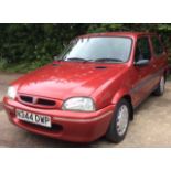A 1996 RED ROVER 100 KNIGHTSBRIDGE SE MOTOR CAR Three door hatchback, 1200cc, petrol with grey
