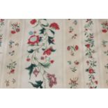 ZOFFANY, THREE VINTAGE ROLLS OF UPHOLSTER'S FABRIC Archive prints of Butterflies, eleven metre roll,