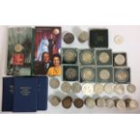 A COLLECTION OF 20TH CENTURY SILVER AND CUPRO NICKLE BRITISH COINS Including twelve pre 1947