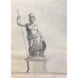 A COLLECTION OF THREE 19TH CENTURY BLACK AND WHITE ENGRAVINGS Studies of classical figures '