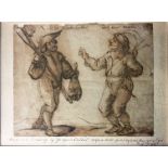 ANDRIES BOTH, 1612 - 1642, A PEN AND INK DRAWING Two peasant characters in play or popular