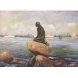 BORIS KRILOV / KRYLOV/ KRYLOFF, 1891 - 1977, A 20TH CENTURY OIL ON PANEL Harbour scene showing '