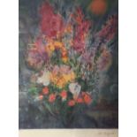 MARC CHAGALL, 1887 - 1985, AN OFFSET LIMITED EDITION LITHOGRAPH Titled 'Yellow Bouquet', numbered