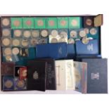 A COLLECTION OF 20TH CENTURY PROOF COIN SETS Including 1971, 1970, 1977, 1984, 1989, 1982, 1996,