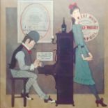 A VINTAGE GUINNESS ADVERTISING POSTER Limited edition of 75/400 featuring a scene with pianist and
