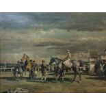 AFTER SIR ALFRED MUNNINGS, 1878 - 1959, A 20TH CENTURY PRINT OF RACE HORSES Together with a print