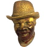 A 19TH CENTURY MEERSCHAUM PIPE Finely carved with a portrait of an African American wearing a